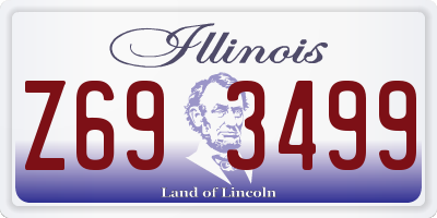 IL license plate Z693499