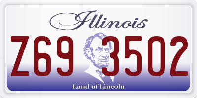 IL license plate Z693502