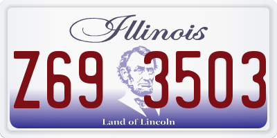 IL license plate Z693503