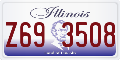 IL license plate Z693508