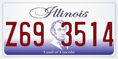 IL license plate Z693514