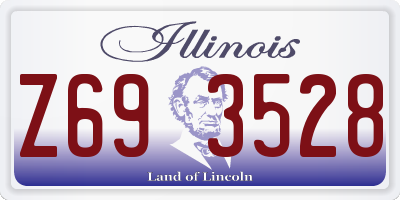 IL license plate Z693528