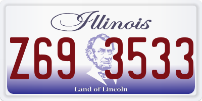 IL license plate Z693533