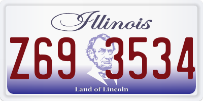IL license plate Z693534