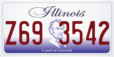 IL license plate Z693542
