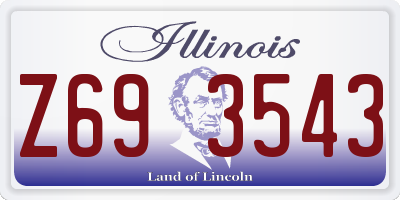 IL license plate Z693543