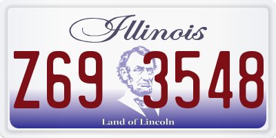 IL license plate Z693548