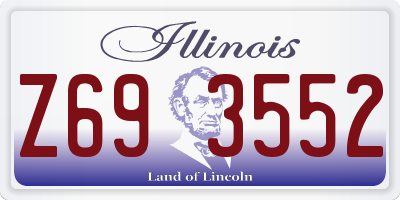 IL license plate Z693552