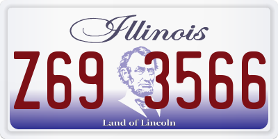 IL license plate Z693566