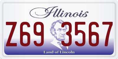 IL license plate Z693567