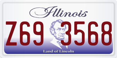 IL license plate Z693568