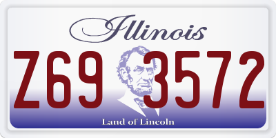 IL license plate Z693572