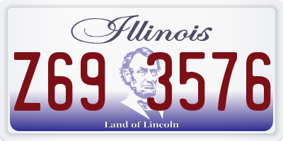 IL license plate Z693576