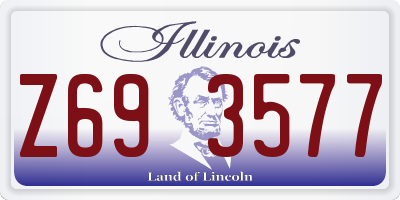 IL license plate Z693577