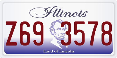 IL license plate Z693578