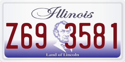 IL license plate Z693581