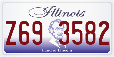 IL license plate Z693582
