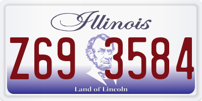 IL license plate Z693584
