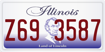 IL license plate Z693587