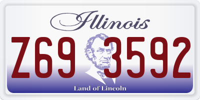 IL license plate Z693592