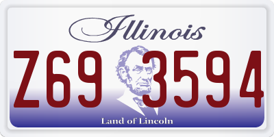 IL license plate Z693594