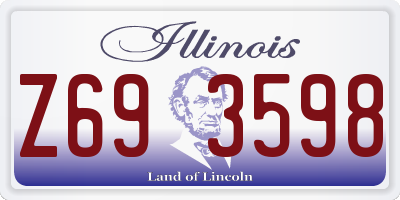 IL license plate Z693598