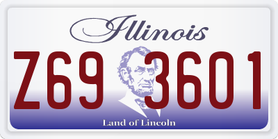 IL license plate Z693601
