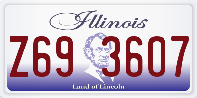 IL license plate Z693607