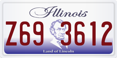IL license plate Z693612