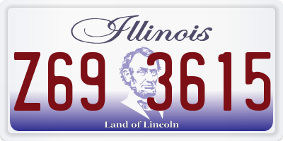 IL license plate Z693615