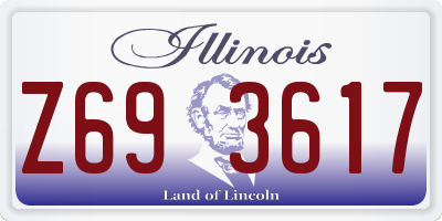 IL license plate Z693617