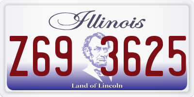 IL license plate Z693625