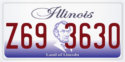 IL license plate Z693630