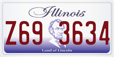 IL license plate Z693634