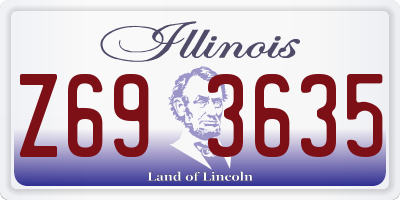 IL license plate Z693635