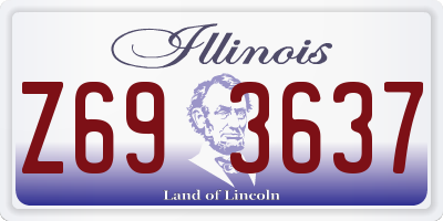 IL license plate Z693637