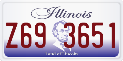 IL license plate Z693651