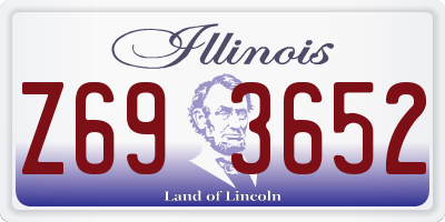 IL license plate Z693652