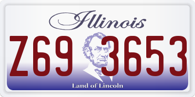 IL license plate Z693653
