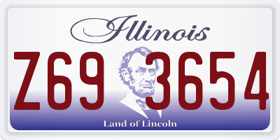 IL license plate Z693654