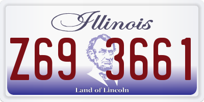 IL license plate Z693661