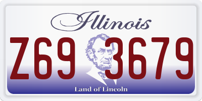 IL license plate Z693679