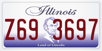IL license plate Z693697