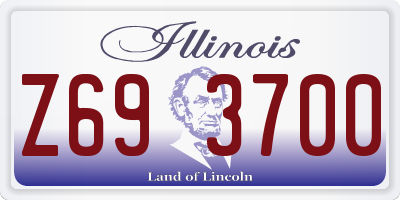 IL license plate Z693700