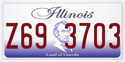 IL license plate Z693703