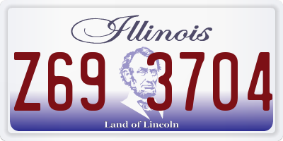 IL license plate Z693704
