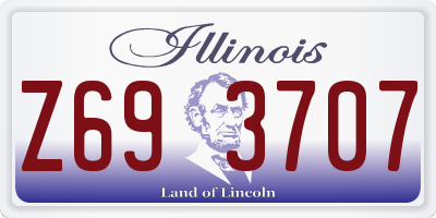 IL license plate Z693707
