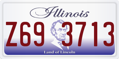 IL license plate Z693713