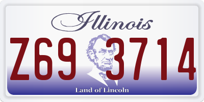 IL license plate Z693714