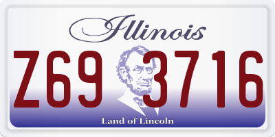 IL license plate Z693716